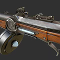 Flintlock submachine gun 3d model
