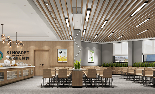 Modern Restaurant 3d model