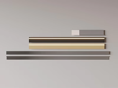 Decorative Corner Lines In Multiple Colors For Interior Design Decoration Projects 3d model