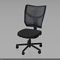 Ergonomic Office Chair With Mesh Backrest Padded Seat And Wheeled Base