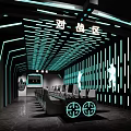 Modern Internet Cafe Simple Internet Cafe 3d model
