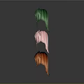 Colorful Cat Ear Wigs Collection With Red Green Pink Dark Blue Orange Hues