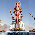 Modern Robot Cyber Mechanical Armor Hand Toy 3d model