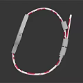 Fashionable Pink Strap Watch With White Dial Heart Design And Key Element