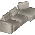 Modern Multiplayer Sofa 3d model