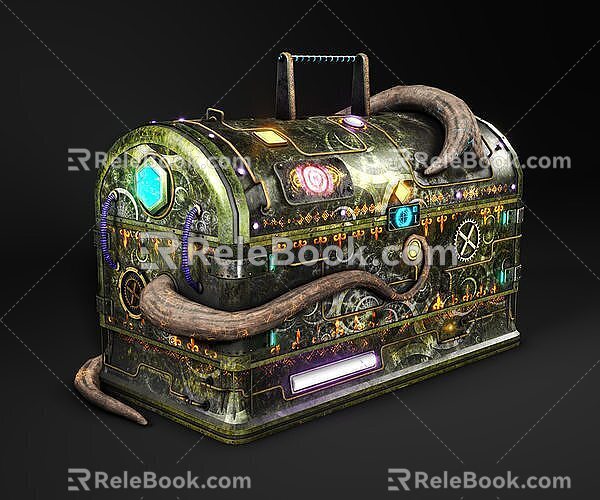 Modern Magic Box Modern Box Iron Box Safe Magic Box Magic Fantasy 3d model