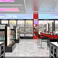 Modern Skincare Store Interior With Shelves Display Counters Bright Lighting And Beauty Products