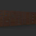 Multiple Wooden Gates Featuring Various Cutout Patterns And Modern Design Details