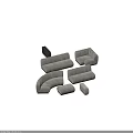 Sectional Sofa With Light Gray Fabric And Various Modern Curved Straight Configurations