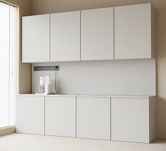 Minimalist Cabinet Coffee Machine 3d model
