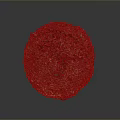Brown Textured Sphere Crafted From Natural Dried Fibers On Dark Background