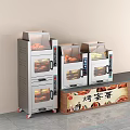 Iron Art Commercial Sweet Potato Roasting Machines With Durable Structure For Street Food