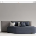 Modern Multiplayer Sofa Double Sofa 3d model