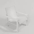 Modern Brown Leather Leisure Chair With Black Armrests And Metal Legs Design