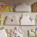 Modern Soft Bag Children's Room Bedside Backrest Soft Bag Backrest Children's Bed Soft Bag Backrest Anti-collision Soft Bag Wall 3d model
