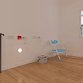 Medical Devices In Healthcare Space Featuring Walker Chair Wall Controls And Wooden Floor