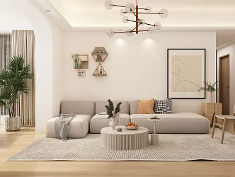 modern living room home living room 3d model