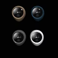 Modern Washing Machine Design Available in Four Color Options for Home Use