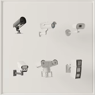 Modern camera surveillance camera 3d model