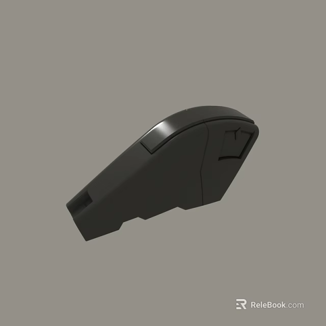 Black Ergonomic Wireless Mouse With Modern Design And Precision Buttons 3d model 