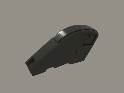 Black Ergonomic Wireless Mouse With Modern Design And Precision Buttons 3d model