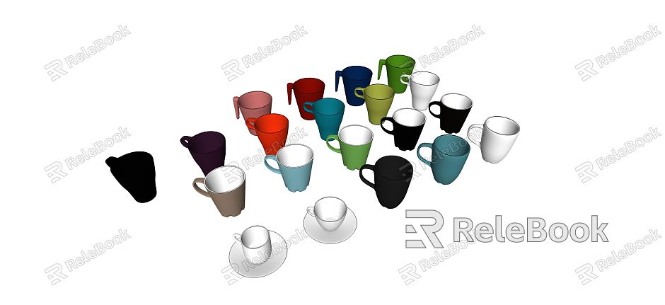 Modern cup teacup model