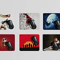Colorful Printed Mouse Pads with Ergonomic Mouse for Computer Work and Gaming