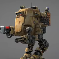Star Army Sentry Robot Samurai Patrol Robot 3d model