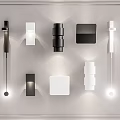 Stylish Modern Black and White Wall Lamps with Various Contemporary Designs