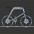 Innovative Sports Equipment Bicycle Design With Aerodynamic Frame And Illuminated Display Platform