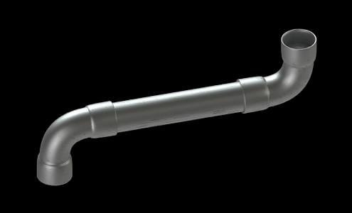 Modern Piping 3d model