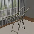White Foldable Clothes Drying Rack For Indoor Home Use With Lightweight Design