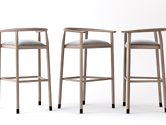 Nordic Bar Chair 3d model