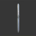 Double Ring Bladed Weapon With Yellow Black Decorative Patterns Metal Blades And Wooden Handle