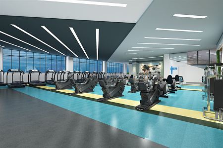 Modern Gym 3d model