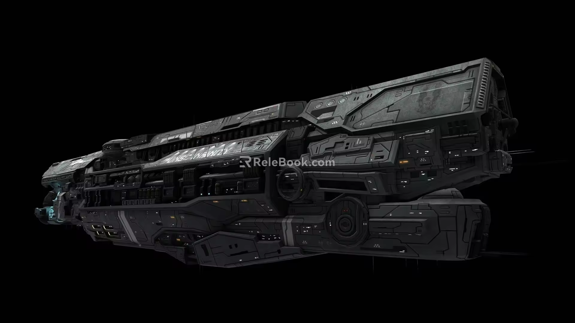 UNSC Infinity spacecraft 3d model