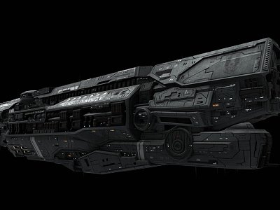 UNSC Infinity spacecraft 3d model