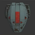Light Blue Helmet With Red Accents And Futuristic Design Elements