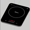 Midea 2200W Induction Cooktop Kitchen Appliance With Digital Display And Control Panel