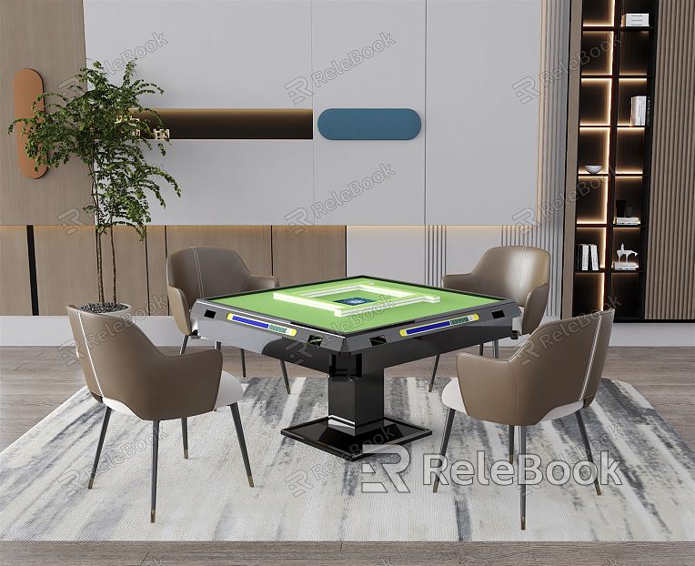 Modern Mahjong Table and Chair Mahjong Table model