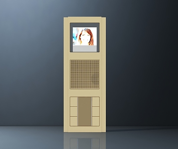 Modern doorbell 3d model