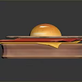 Fresh Fried Egg On Colorful Slices Arranged On Wooden Tray For Daily Use