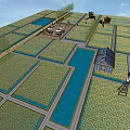 Modern Rice Field Complex 3d model