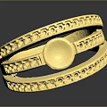 Elegant Gold Fashion Ring With Multi Layered Design And Diamond Accents