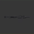Modern Submachine Gun with Metallic Body Barrel Magazine and Tactical Grip Design