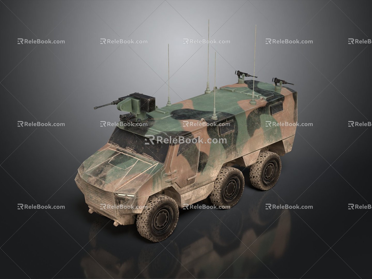 Bulletproof Car Armed Jeep Armed Car Armed Bulletproof Car Military Jeep Off-road Jeep Humvee 3d model