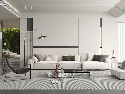 modern living room model