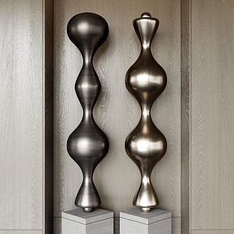 Sculpture Ornaments Art Sculpture Column Sculpture Lobby Sculpture 3d model