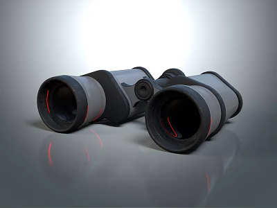 Professional Commercial Binoculars With Ergonomic Design And High Resolution Optics For Outdoor Use 3d model
