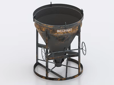 cement mixer concrete mixer building equipment construction equipment 3d model